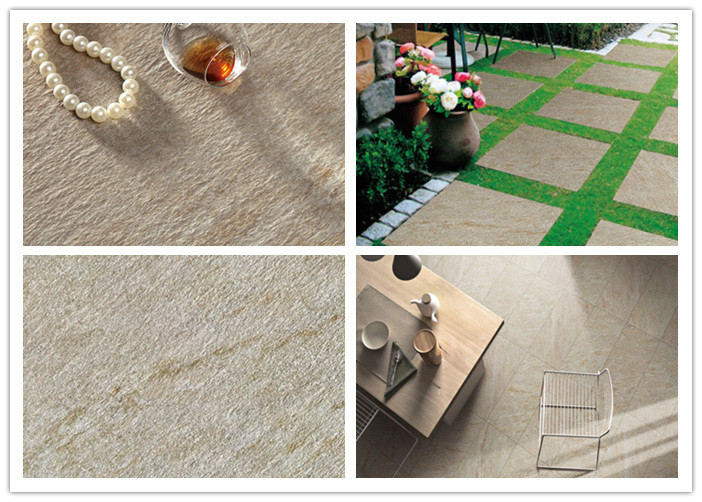 Cheap Non Slip Sandstone Look Porcelain Tiles / Ceramic Floor Tile 600*600 Mm for sale