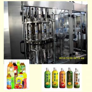 Cheap Fully Automatic Tea Hot Filling Machine / Packaging Machine 6000BPH 500ml Capacity for sale