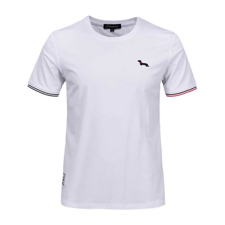 Cheap High quality bulk plain cotton white t shirts t-shirt  men summer for sale