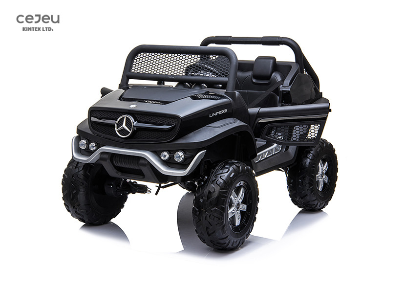 Cheap LED Lights Mercedes Benz Unimog Ride On 2 Seater With EVA Tire for sale
