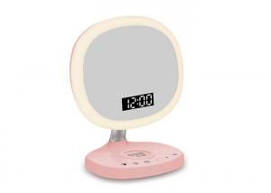 Cheap 1000mAH Mirror Digital Clock , Multifunctional Touch Light Led Mirror Clock for sale