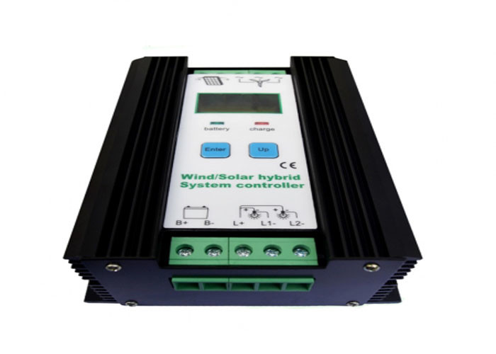 Cheap LCD Economic Lead Acid Battery 12v / 24v PWM Wind Solar Hybrid System Controller for sale
