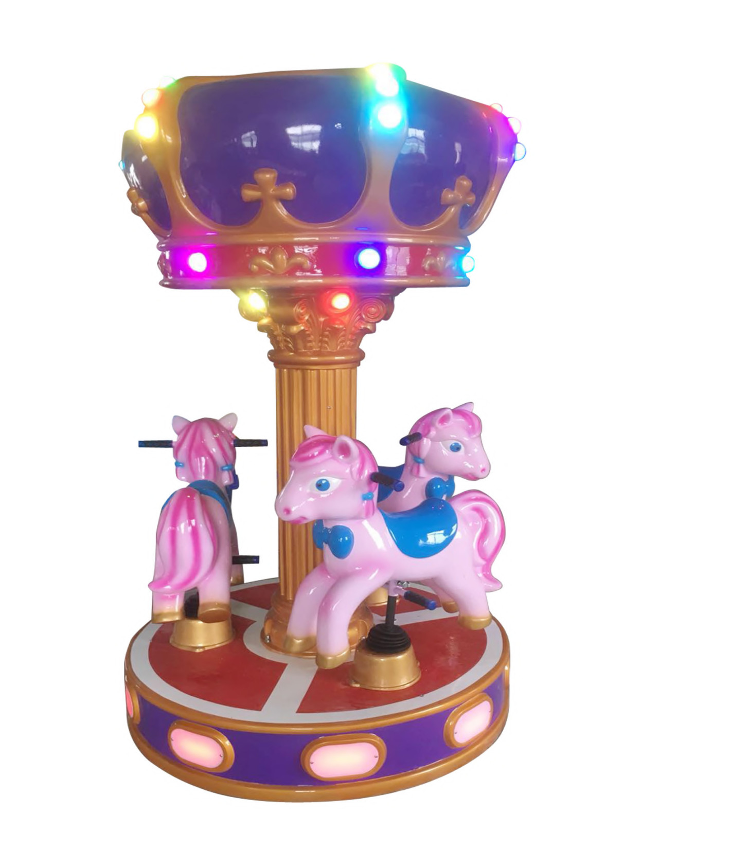 Cheap Rides Castle Carrousel Kids Arcade Rides Mini D1400*H2000mm For Indoor Centre for sale