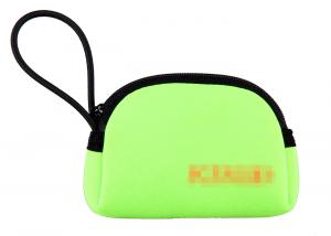 Cheap Promotional Waterproof Light green Mini Key Neoprene Pouches, Coin and Card pouch for sale