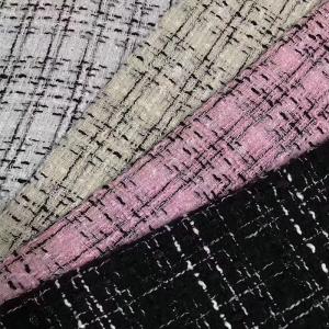 China Herringbone Check Polyester Worsted Tweed Wool Fabric 150cm Width on sale