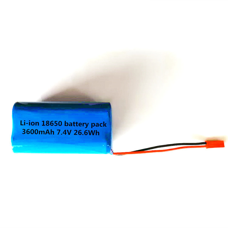 Buy cheap 18650 lithium ion battery pack 7.4V 3600mAh rechargeable battery pack from wholesalers
