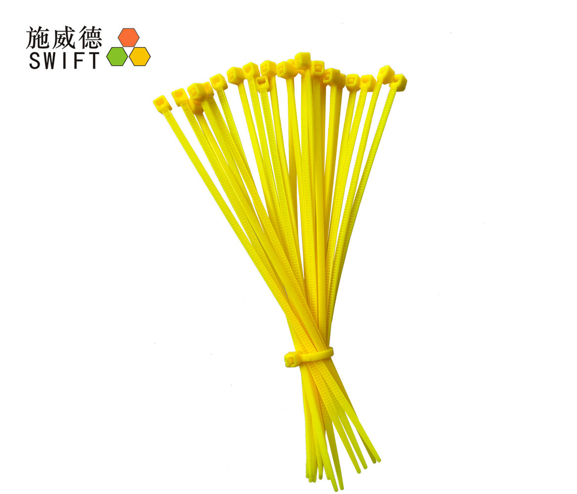 Cheap Nylon PA66 Wire Cable Ties , Plastic Tie Straps For Electronics Industry for sale