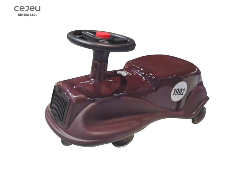 Cheap Brown Air Horn Swing Wiggle Car With Pu Flashing Wheels Aged 3 Bebe Sound for sale