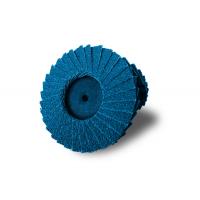 China 4.5 200 Grit  Mini Flap Disc For Sanding Wood Zirconia Oxide Type R Blue Color for sale