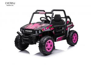 Cheap Pink Kids Electric UTV Dual Drive Kid Size Music And Horn Sound for sale