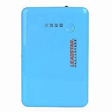 Cheap 5,600mAh Power Bank with LED Light, 7.4V for Portable DVD Player and 5V for iPhone for sale