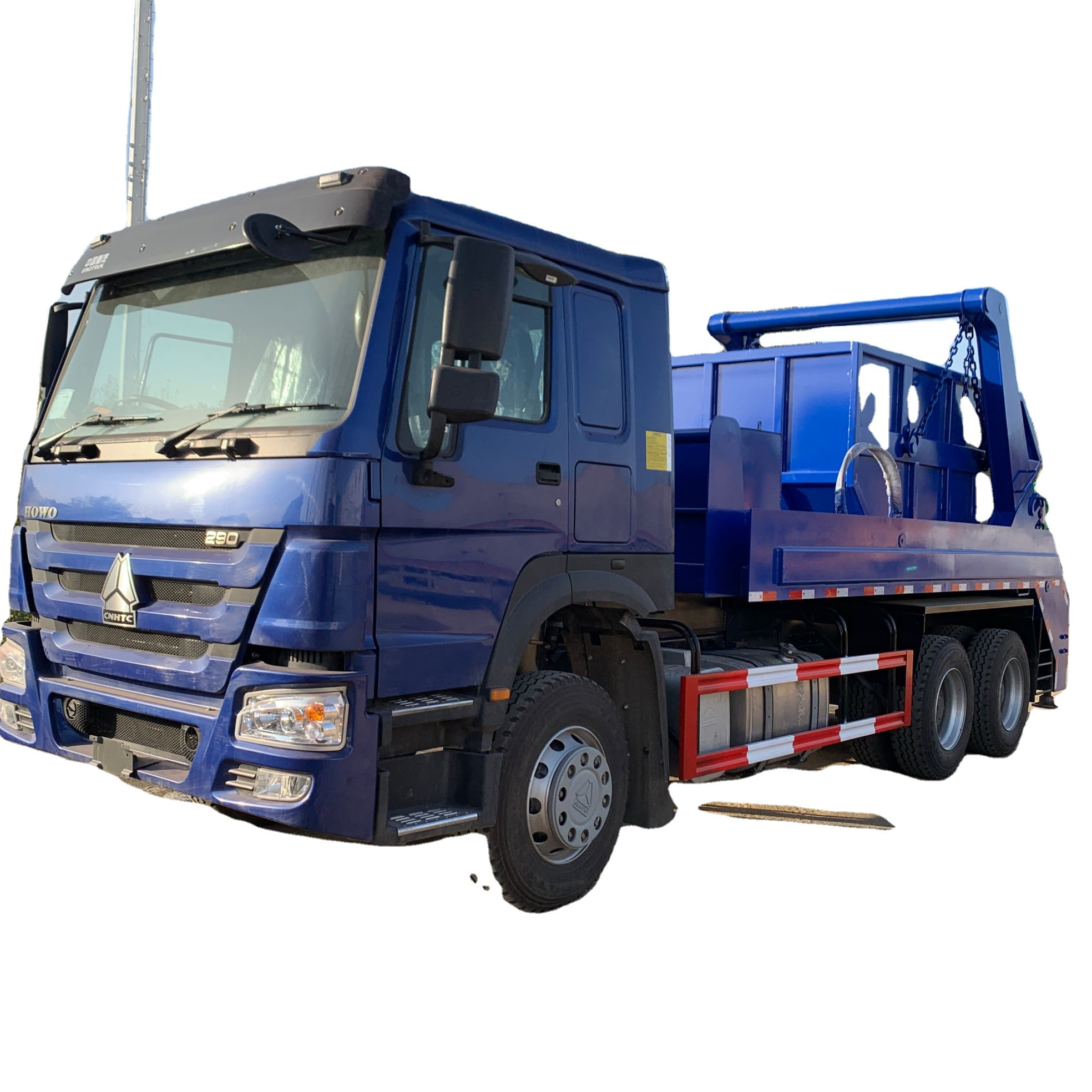 Cheap Sinotruk HOWO skip loader garbage collecting truck for sale