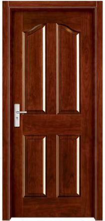 Cheap Customized MDF Veneer Red Oak Wood Skin Interior Wooden Doors for sale