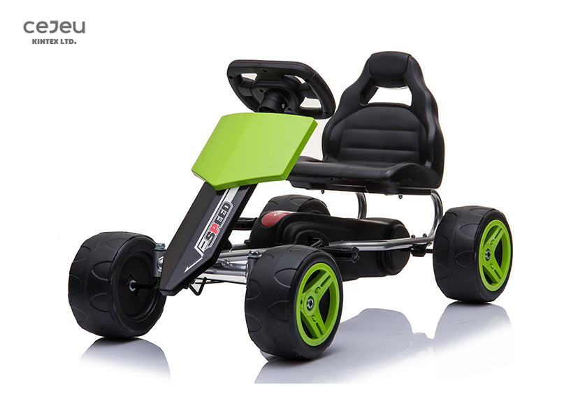 Cheap Childrens Seat Adjustable Green Pedal Go Kart Forward 5.8KG for sale