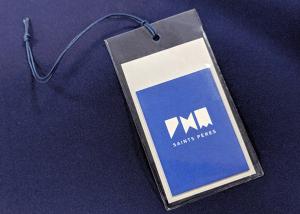 Cheap Personalized Clothing Hang Tags For Garments Gifts / Recyled PVC Labels for sale