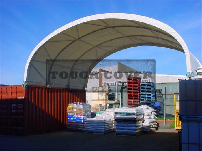 Buy cheap 8m wide,Shipping Container Shelter,container tent,Fabric structures from wholesalers