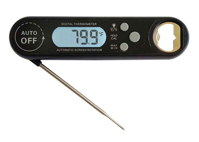 Cheap Auto Rotation Screen Bbq Temperature Thermometer , Digital Food Probe Thermometer for sale