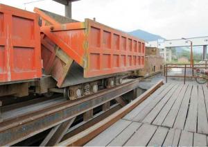 Cheap Single-side Curved Rail Dumping Mine Car for sale