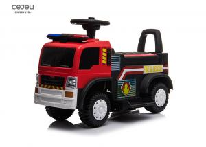 Cheap 6V4.5AH Ride On Fire Truck With Police Sounds 12 Months Foot To Floor for sale