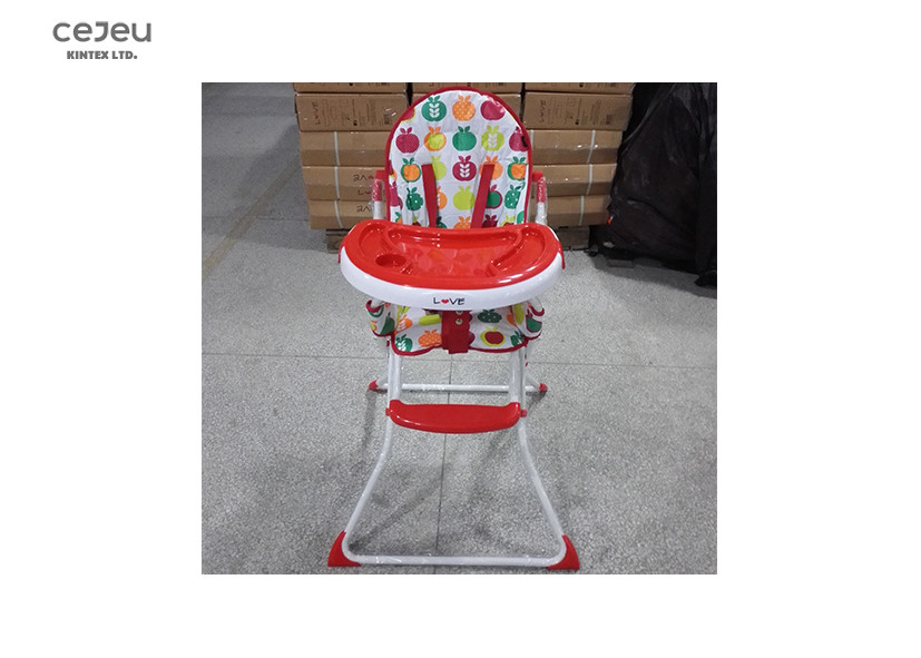 Buy cheap 120*18*81cm Baby Feeding High Chair 47*28mm Double Tray 5KG from wholesalers