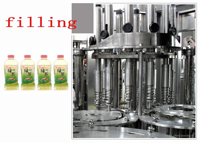 Cheap 500ml Plastic Bottle Tea Hot Filling Machine High Level 2450 * 1800 * 2200mm for sale