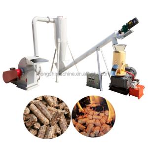 China Flat Die Wood Sawdust Biomass Pellet Machine Production Line High Quality on sale