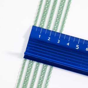 Checkered fish silk knitted black and white mesh elastic band crochet nylon