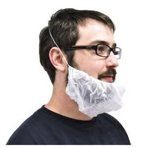 China Polypropylene Non Woven Beard Covers With Elasticated Edges on sale