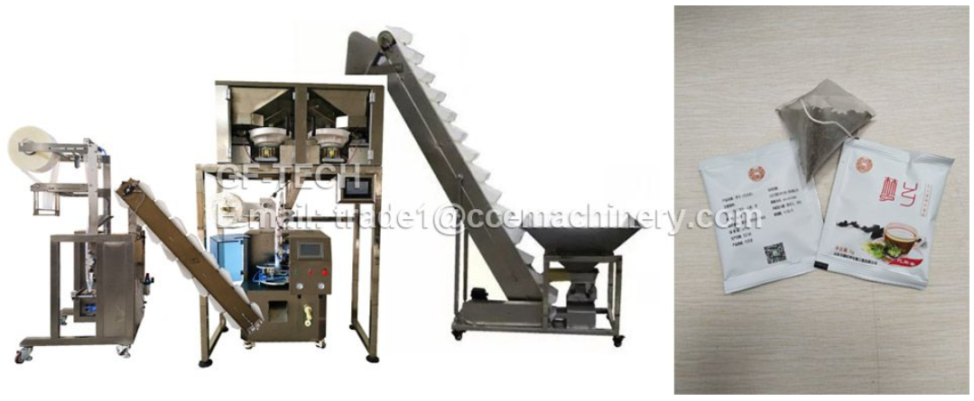 GF-140 Triangle tea bag inner and outer bag packing machine