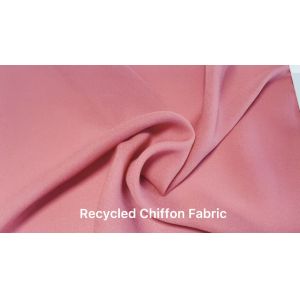 China supplier recycled chiffon 75D velocity 100% polyester recycled fabric for