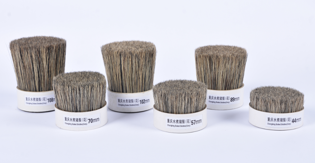 Cheap Grey boiled bristles for sale
