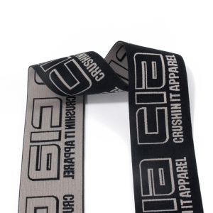 Various styles of polyester nylon webbing custom jacquard elastic webbing for