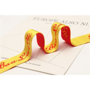 Home Textile custom logo Jacquard elastic Spandex Nylon Bags underwear bra tape