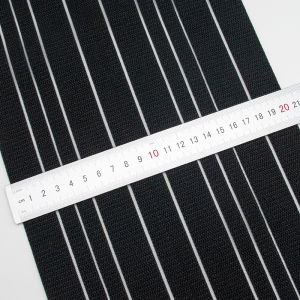20cm durable custom pattern super wide black elastic waist straps bands for