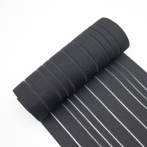 20cm durable custom pattern super wide black elastic waist straps bands for