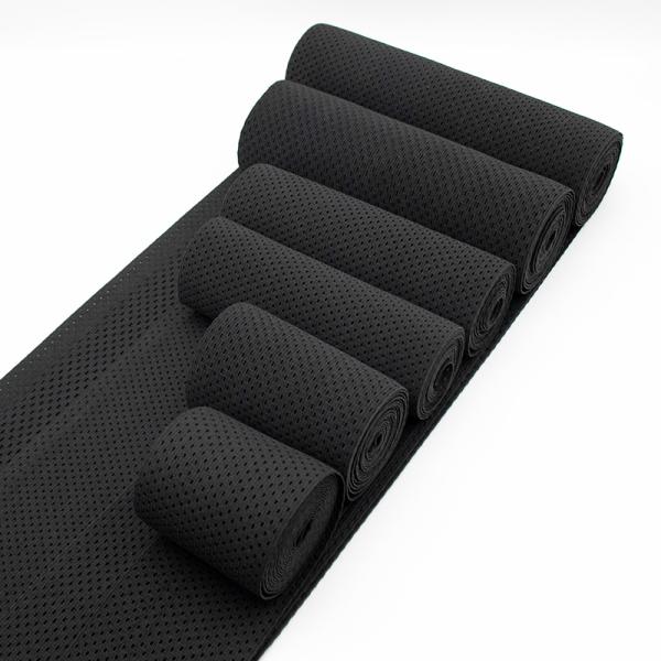 Manufacturer customized black medical elastic abdominal webbing belt wide fish