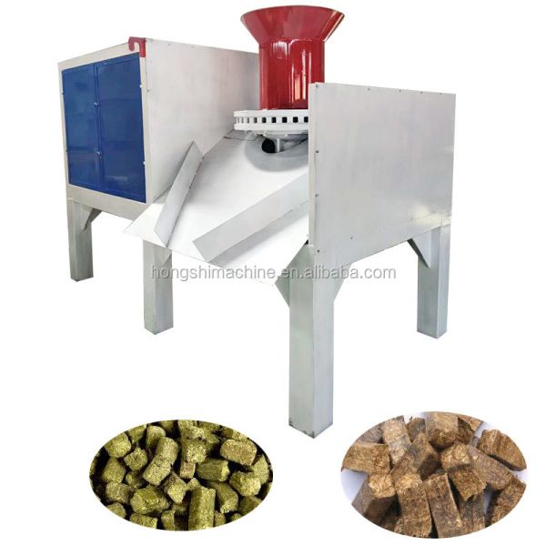 High Capacity Biomass Cube Briquette Press Machine , Peanut Shell Pellet Making