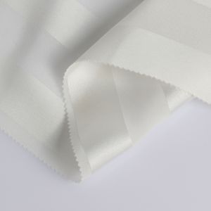 Wholesale Silk Like Material Soft Recycled Chiffon Satin Striped Polyester