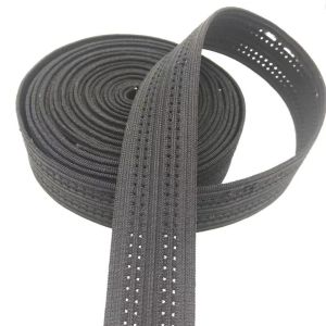Factory high quality picot edge nylon spandex soft bra strap bias tape binding