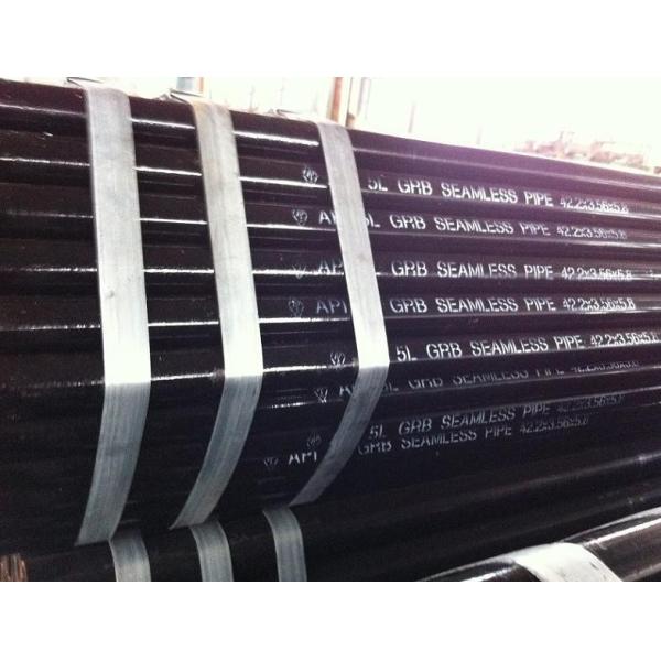 Quality Black Paint Printed API 5L Gr.B 42.2 mm x 3.56 mm x 5.8M Seamless / LSAW / SSAW Pipe wholesale