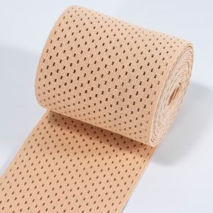 custom mesh elastic waistband medical elastic strap with hole for abdominal belt