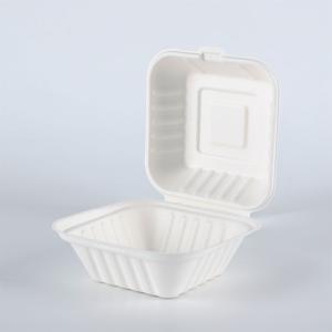 Compostable Lunch Box Bagasse Disposable Biodegradable Waterproof Grease