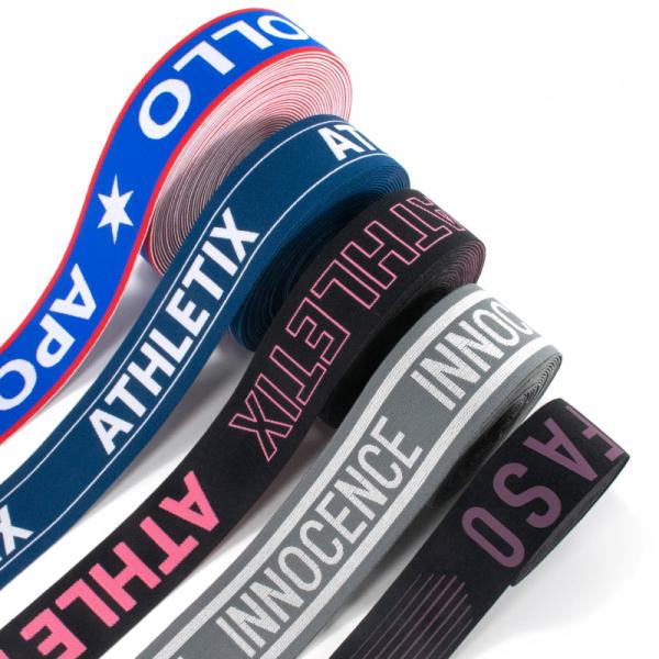 Factory jacquard waist band strap webbing elastic band for underwear sewing