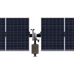 0.08 Kwh/d Adjustable Array Roof Mounted Solar Tracker Single Axis Solar Panel