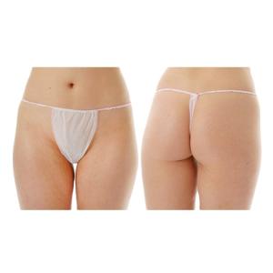 S&J Disposable Polypropylene PP Non Woven Thong T-back Panties Bikini,Opaque,SPA