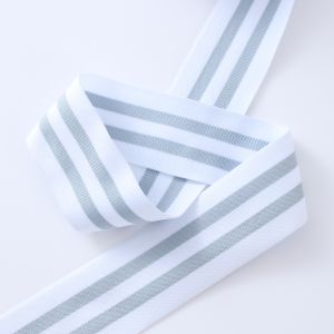 Custom Logo 100% poleyseter Jacquard for Bag Shoes Knitted Webbing strap