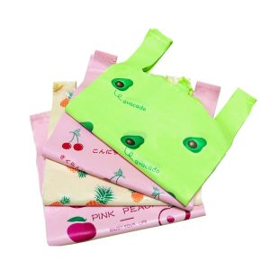 Cheap Customized Disposable Supermarket Plastic T-Shirt Bag HDPE PE Vest Carrier Shopping Bag for sale