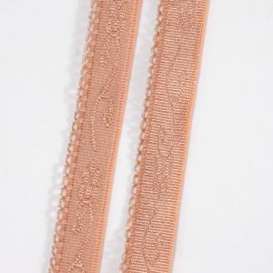 Manufacturers anti-slip shiny bra elastic band jacquard flower pattern woven