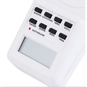 Programmable Timer Switch Socket with Clock Summer Time Random Function new