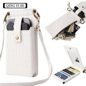 China Mobile Phone Bag Ladies Coin Purse Multifunctional Messenger Vertical Retro European And American Mini Shoulder Bag on sale